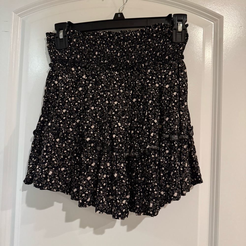 Altar'd State Black and White Mini Skirt